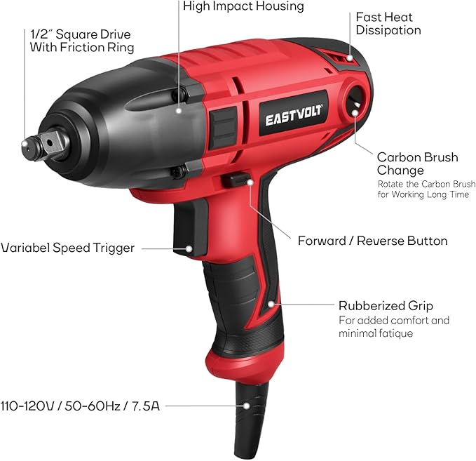 TorqueMaster™ High-Torque Electric Impact Wrench