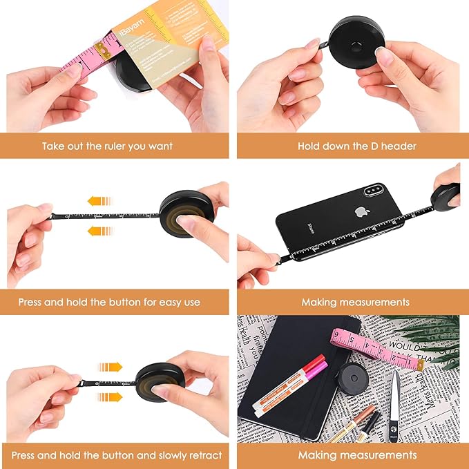 Measura™ 2-Pack Soft Fashion Measuring Tape Set