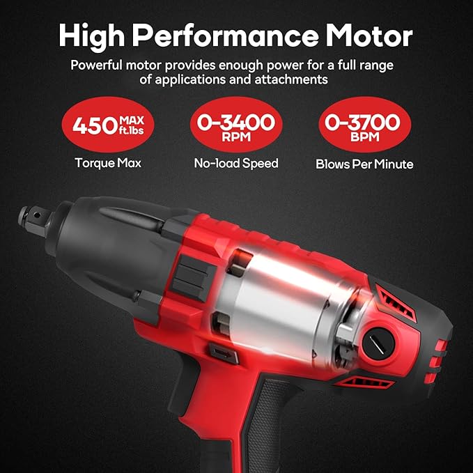 TorqueMaster™ High-Torque Electric Impact Wrench